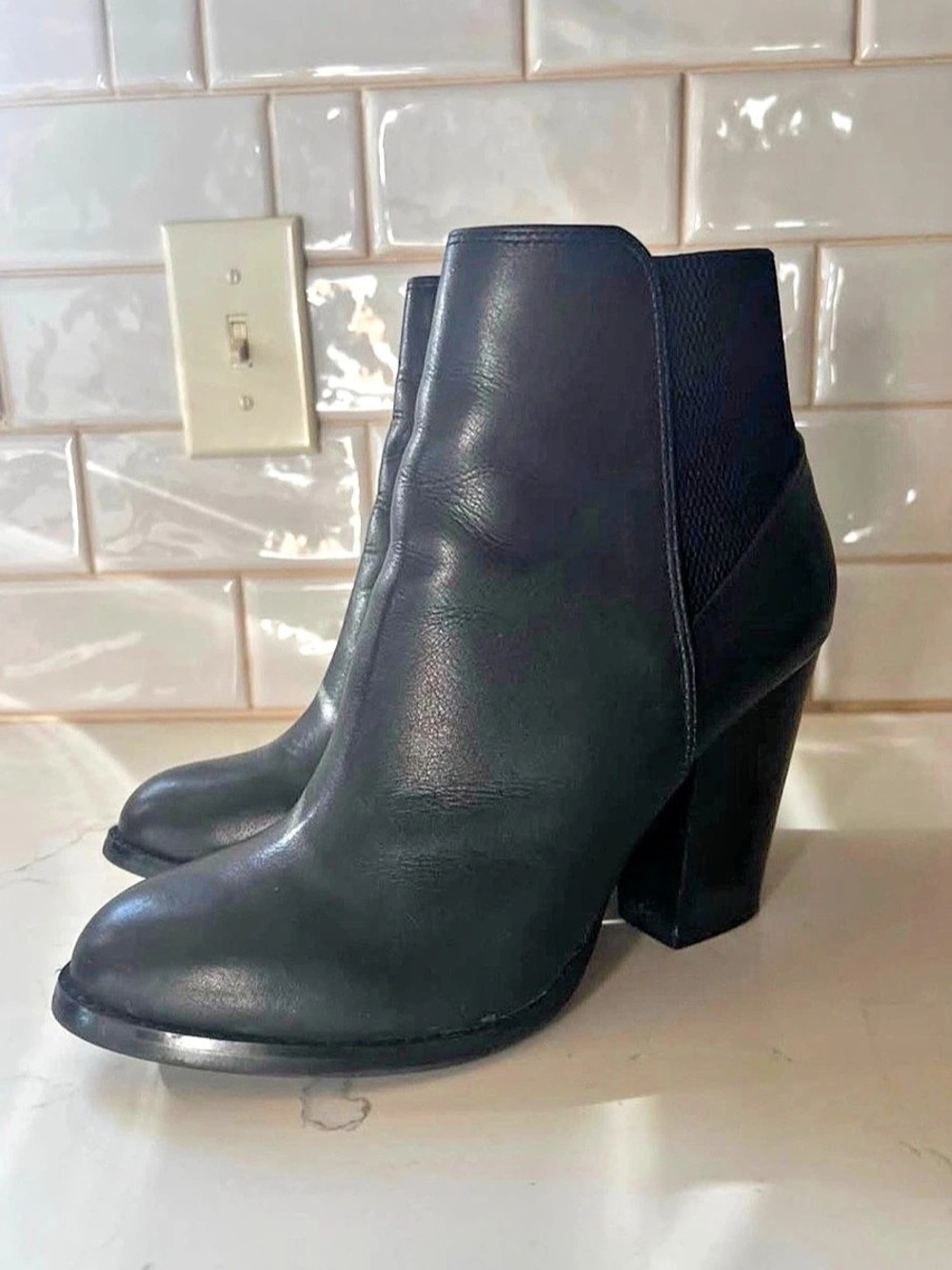 ALDO Black Heeled Ankle Boots